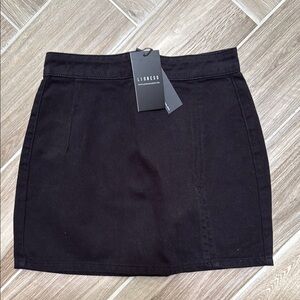 Lioness Elegant Black A Line Mini Skirt